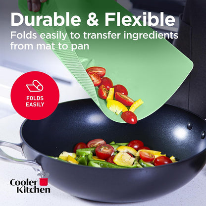 Plastic Cutting Boards for Kitchen, Flexible Mat Thick Large 15x12