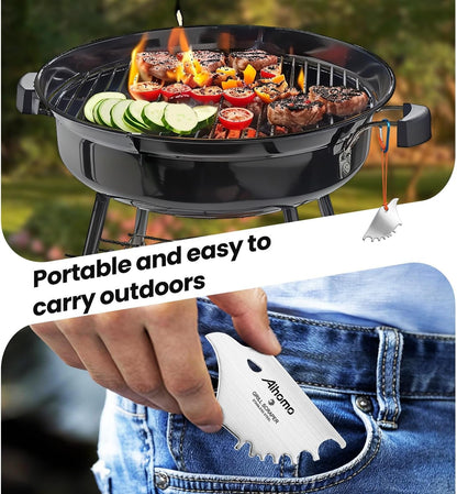 Eagle Grill Scraper Stocking Stuffers, Bristle-Free BBQ Scraper Kitchen Gadgets, Grill Cleaning Tool for Outdoor, Camping, White Elephant Gifts for Men