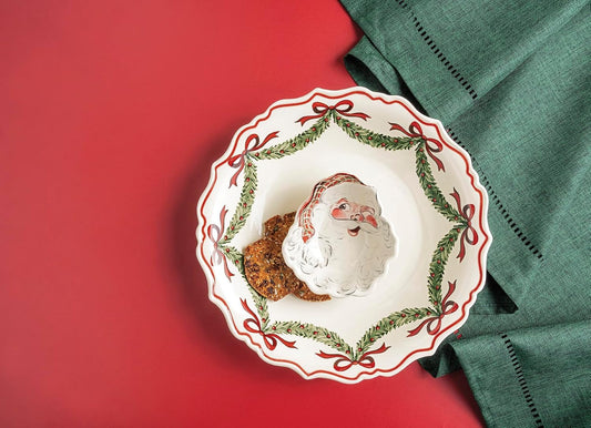 Mud Pie Christmas Santa Chip & Dip Set