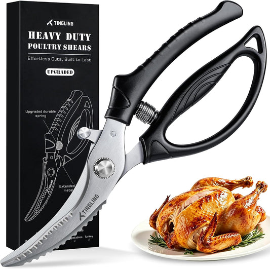 Poultry Shears Heavy Duty for Meat: Easy to Spatchcocking Kitchen Scissors