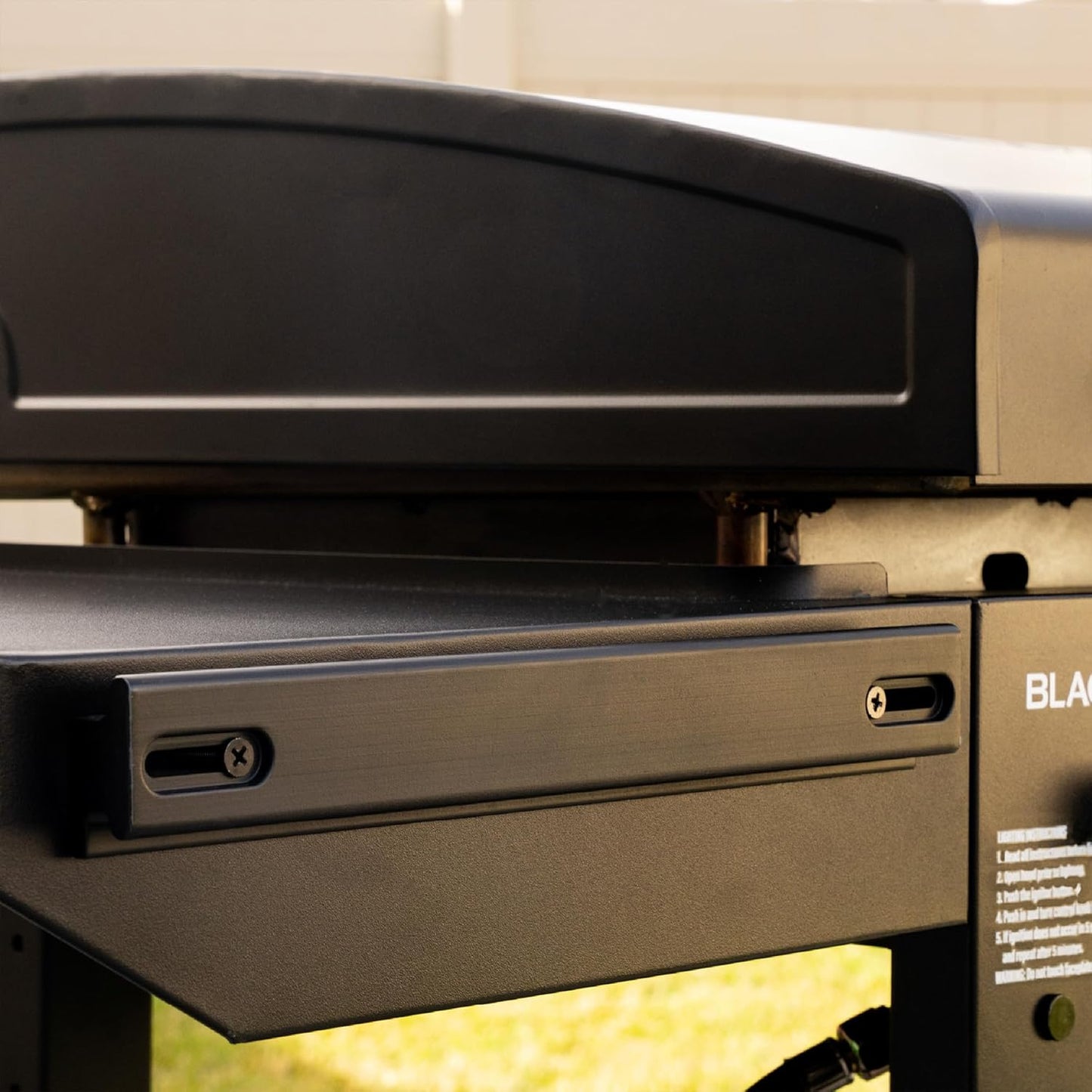 Blackstone Omnivore Outdoor Flat Top Gas Griddle w/Hard Cover, 28” - for Breakfast, BBQ & Grilling w/Steel Cooking Surface, Folding Side Shelves, Rear Grease System & Push-Button Ignition