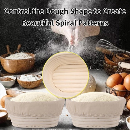 Banneton Bread Proofing Basket 2 Pack 10 In Oval Sourdough Proofing Basket