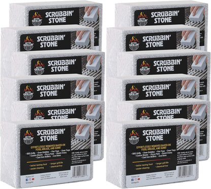 Better Grillin Scrubbin Stone Grill Cleaning Brick Block | Griddle Stone | Grill Stone Cleaning Block | Barbecue Grill Cleaner for BBQ, Griddle, & Racks