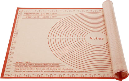 Silicone Pastry Mat 36x24 Inch Nonstick Baking Mat -Perfect for Dough, Pastry, Dough Rolling, Kneading Board, Pie Crust, Fondant, Pasta/Pizza, Kitchen Counter Mat