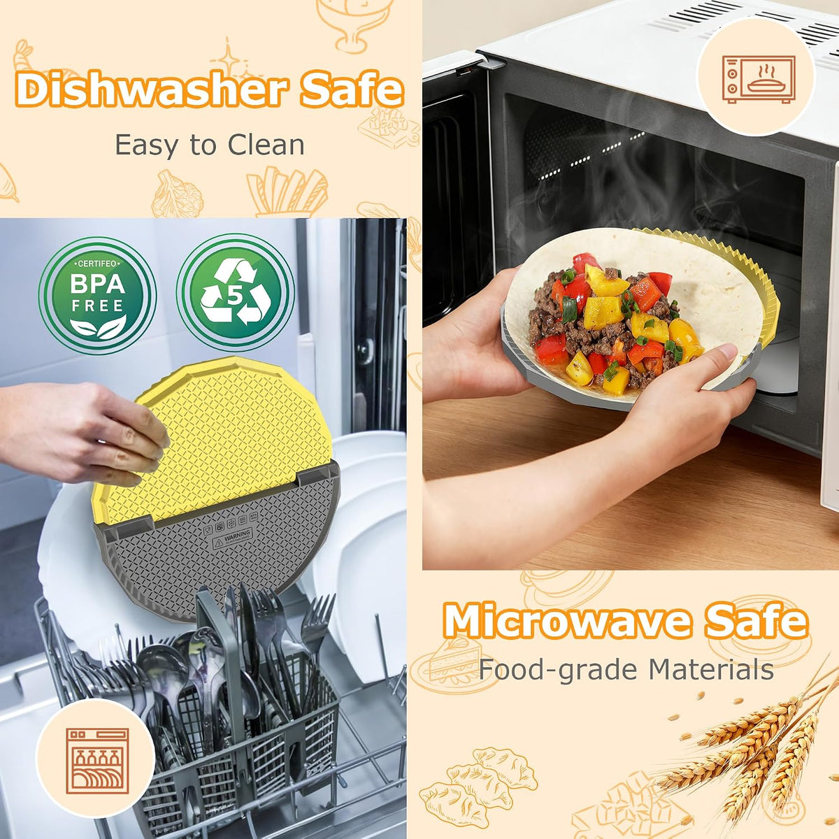 Tortilla Sealer Crimper Maker - for 10"+8"+6"+4" Flour Tortillas