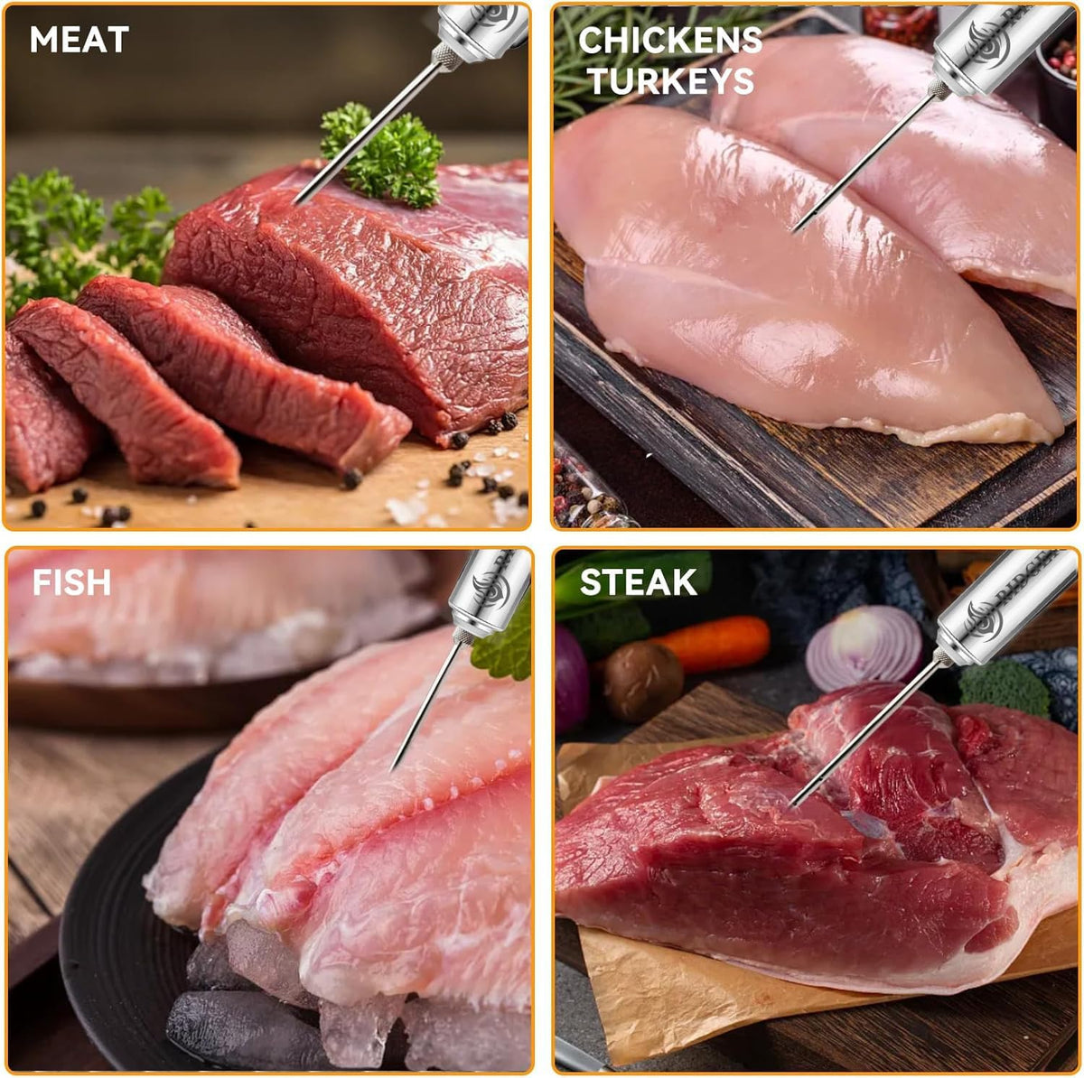Meat Injector, Marinade Injector with 3 Marinade Needles