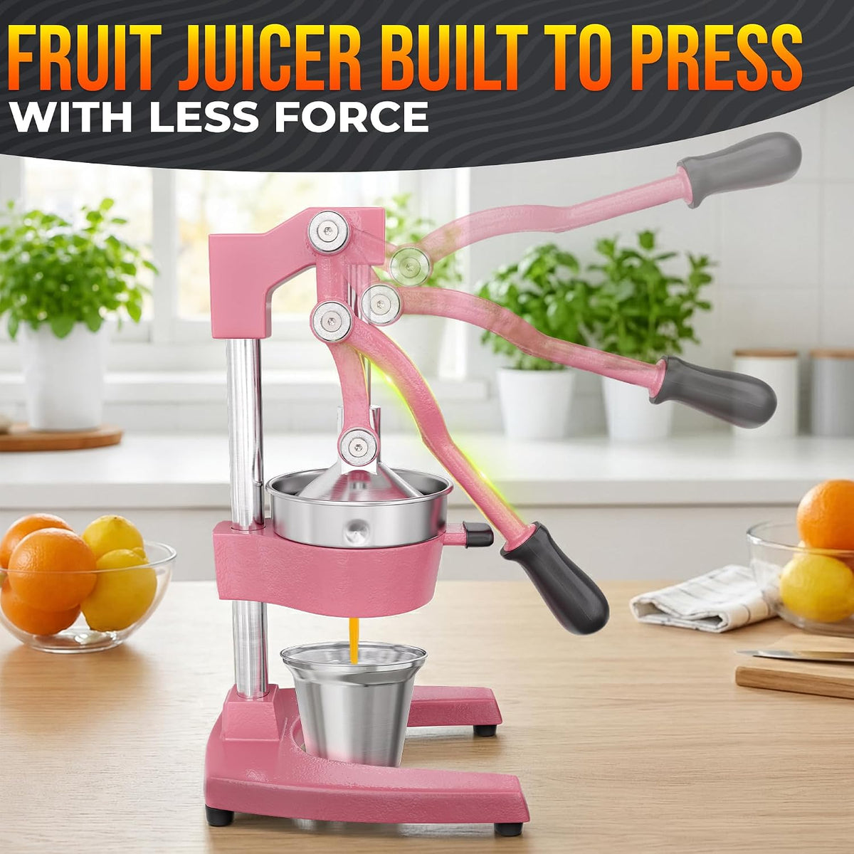NADOBA Lemon Squeezer and Lime Squeezer, Max Extraction Citrus Hand Juicer