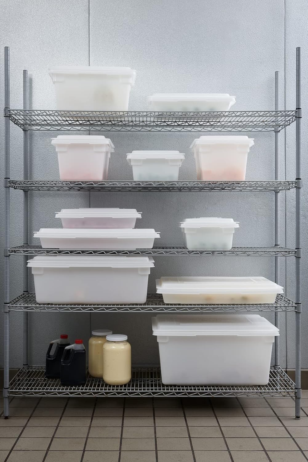 Rubbermaid Commercial Products Polycarbonate Food Storage Box/Tote, 2 Gallon, Clear, for Restaurant/Kitchen/Cafeteria