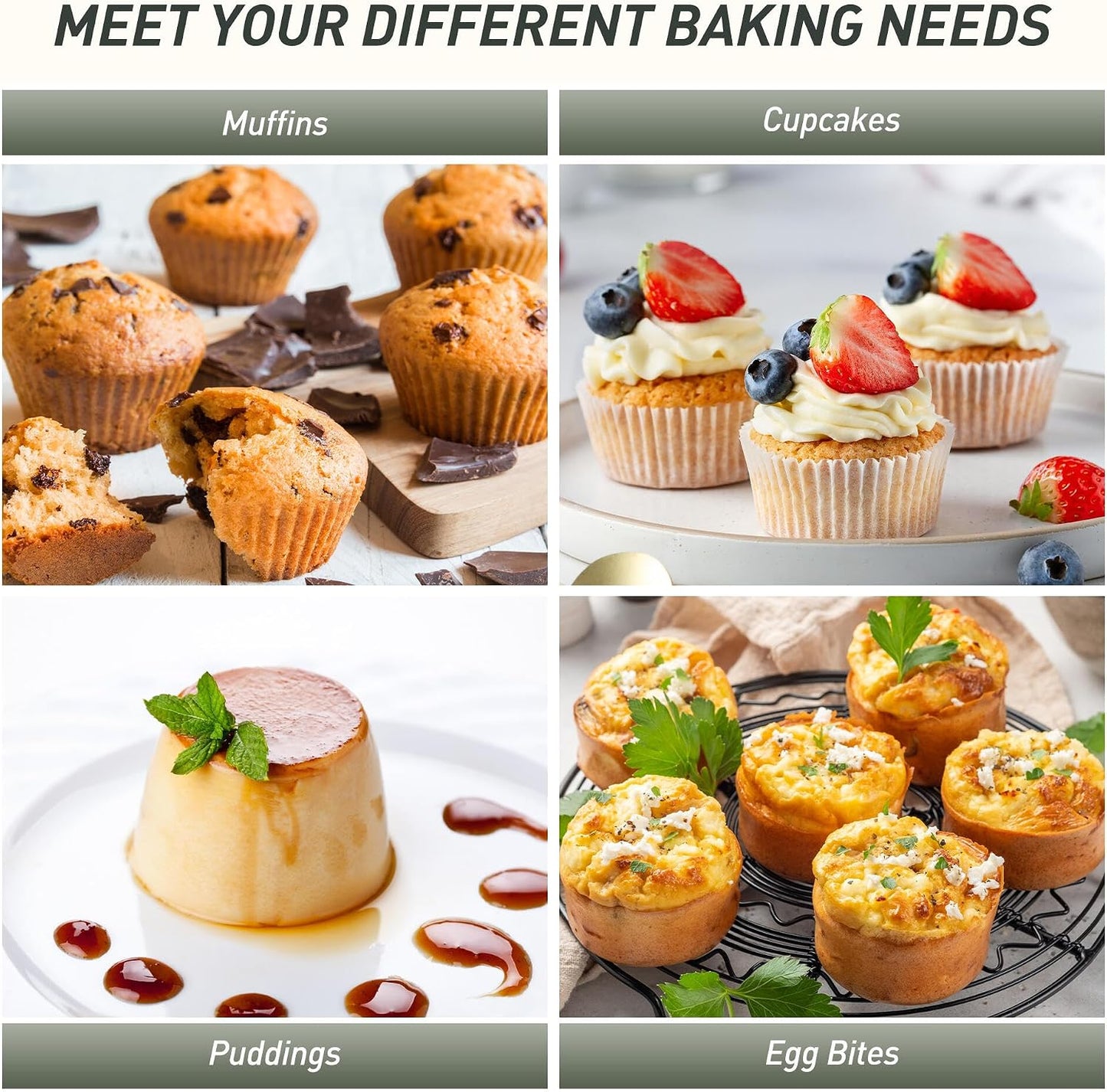 2 Packs 12 Cups Silicone Muffin Pan for Baking with Metal Reinforced Frame Regular Size Cupcake Pan Tray Egg Bites Silicone Cookie Molds Muffin Tin Tart Pans Sheet Set for Oven Dishwasher Safe