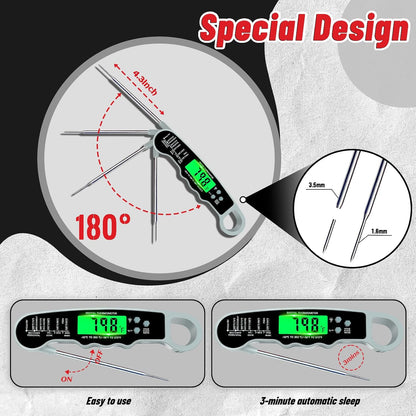 Meat Thermometer Digital, Instant Read Digital Meat Thermometer