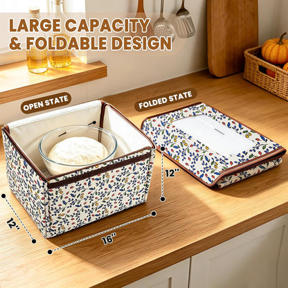 Folding Bread Proofing Box with 50-115℉Temp Control & 96H Timer