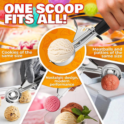 Cookie Scoops for Baking, Stainless Steel in #16, #20, #30