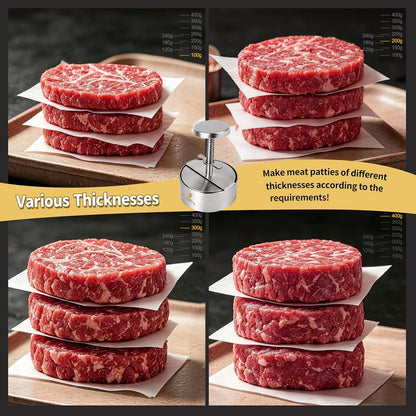 KickFry Hamburger Press Patty Maker - 4.5" Stainless Steel Patty Press Mold