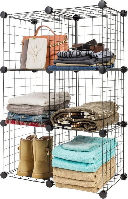 IRIS USA Wire Basket for Pantry Organizers and Storage, 2 Pack, Potato and Onion Storage, Easy Assembly, Stackable Storage Bins, Kitchen Cabinet Bathroom Shelf Organizers for Veggie, Fruit, Snack