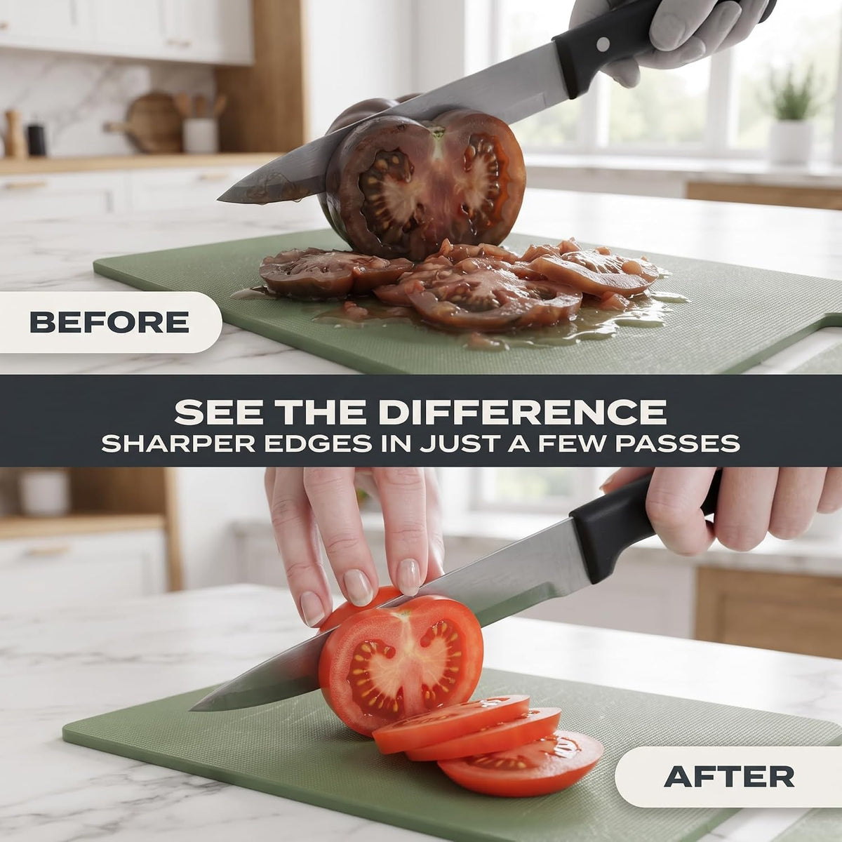 Rolling Knife Sharpener with Diamond & Ceramic Discs, 15°/20°