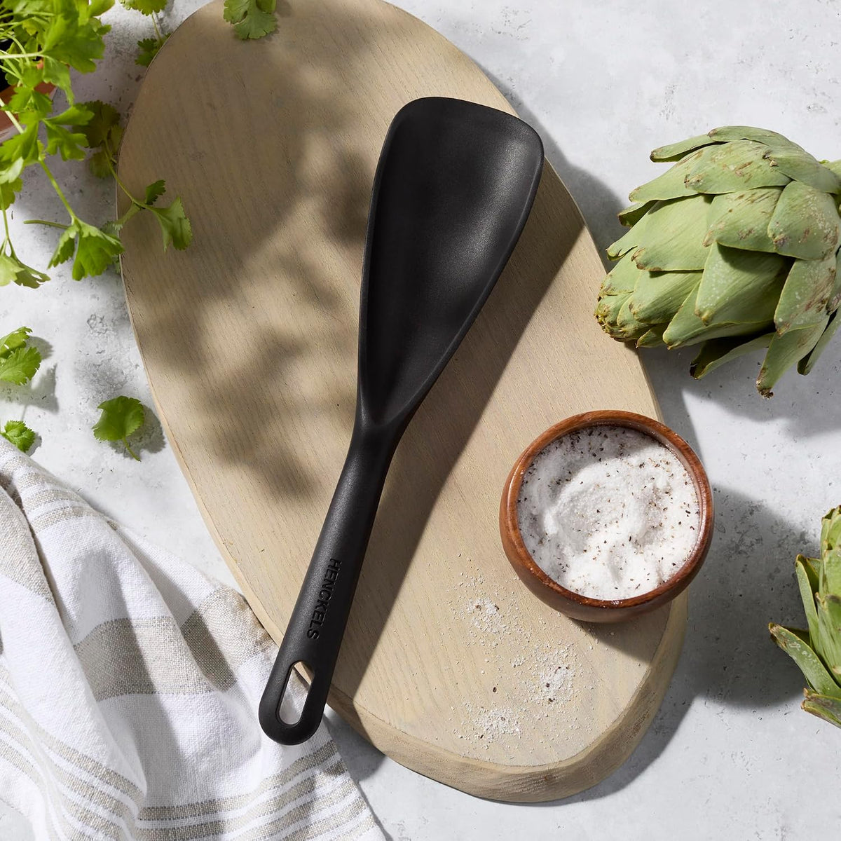 HENCKELS Silicone Onyx Cooking Utensil, Multipurpose Spoon Spatula