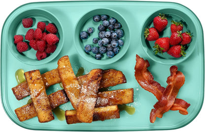 madesmart dipware 3 Bowl Serving Tray, Stackable & Removable Dip Bowls for Charcuterie, Guacomole, Snacks, Veggies, Premium Dishwasher & Microwave Safe, Multipurpose Plate & Bowl, Olive