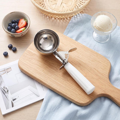 Reallnaive Ice Cream Scooper with Trigger, 4 oz, Gray