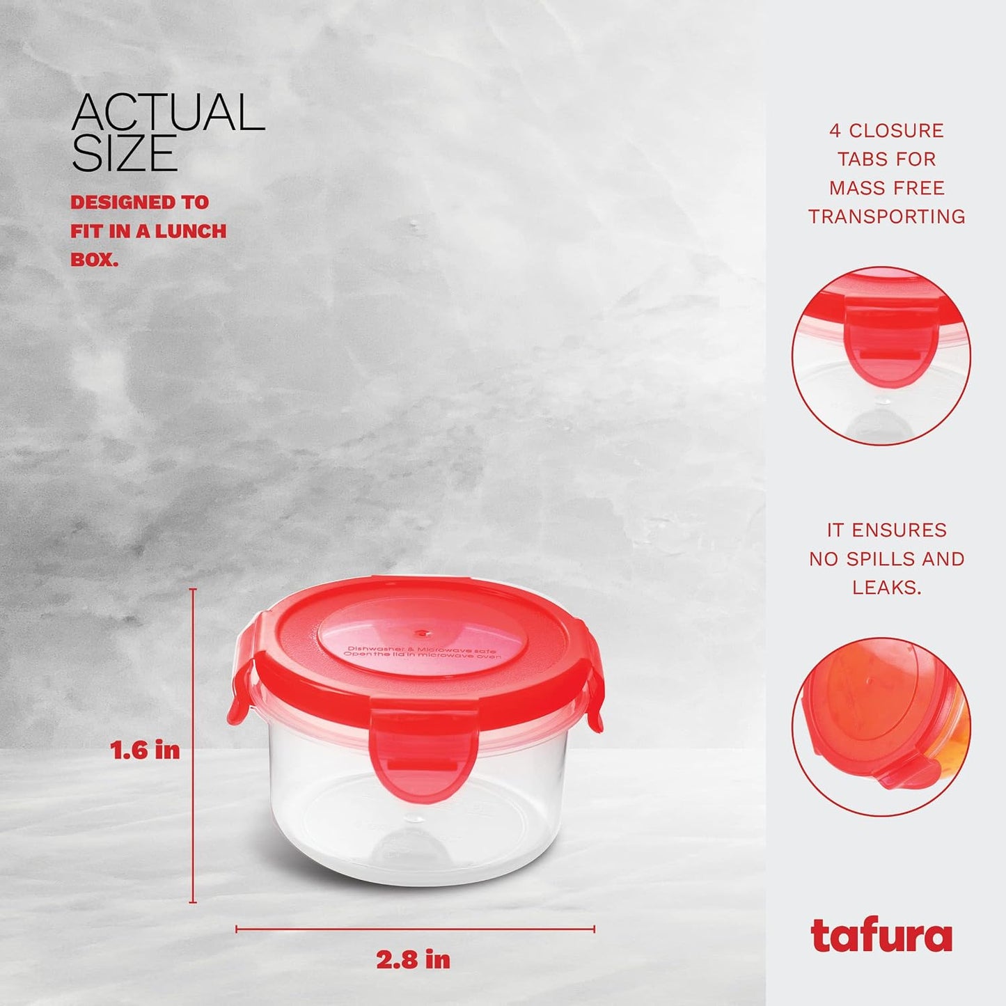 Tafura 10 Pack Leakproof Freezer Containers for Food with Twist Top Lids - 32 Oz BPA Free Reusable Plastic Soup Containers with Screw On Lids - Ideal for Meal Prep, Leftovers & Pantry Organization