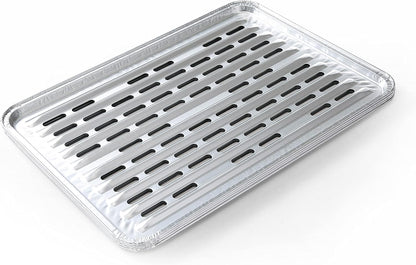 Kingsford Extra Tough Aluminum Grill Liners, Disposable Foil Grill Toppers for Outdoor Grills, Helps Keep Food and Sauce from Falling Through Grates, 16 x 11.75 in, 14 Count