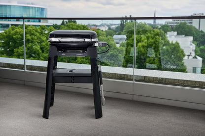 Weber Lumin Compact Outdoor Electric Barbecue Grill, Light Green - Great Small Spaces such as Patios, Balconies, and Decks, Portable and Convenient