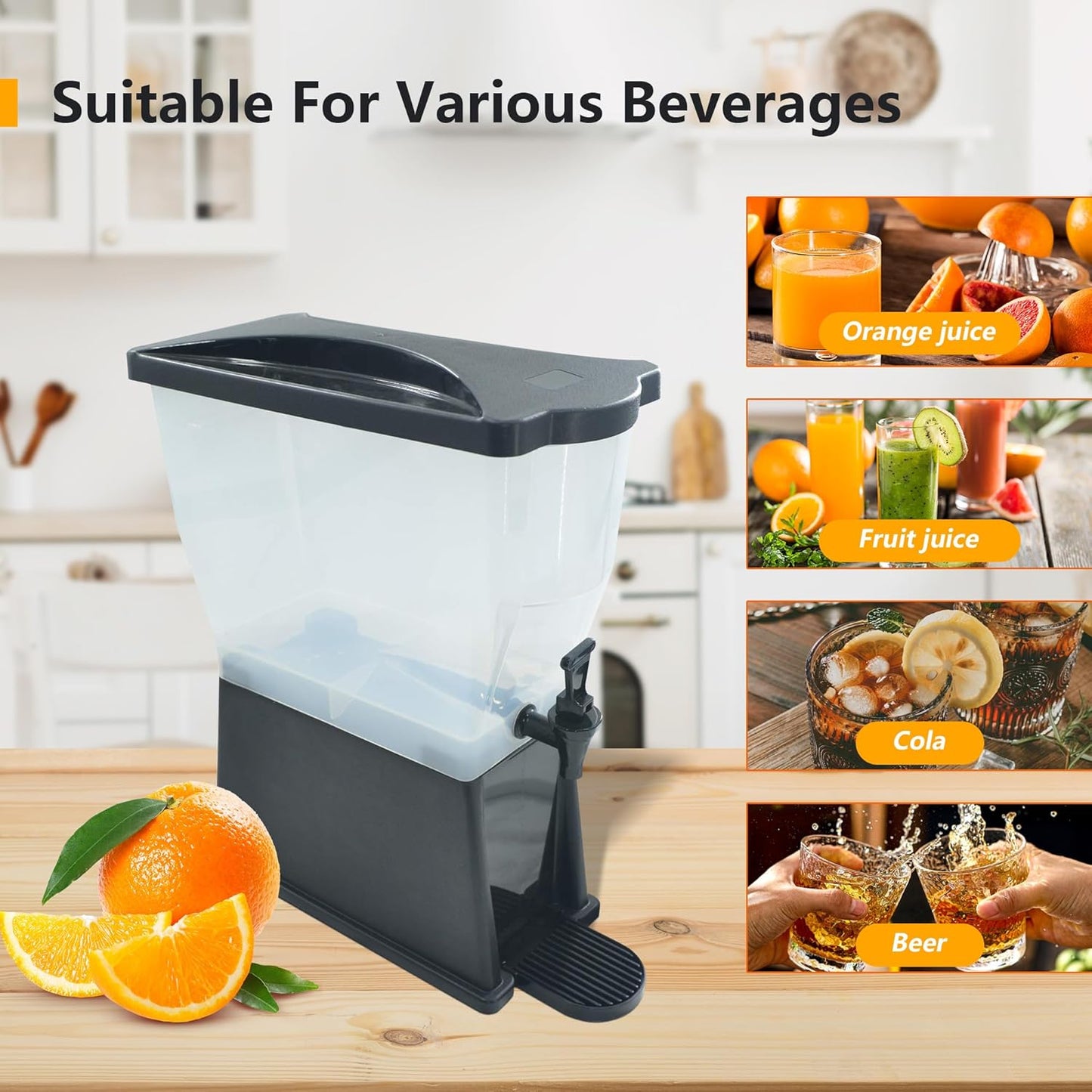 Juicer Dispenser for Home and Kitchen,7 Gallon Iced Beverage Dispenser,Drink Dispenser For Parties