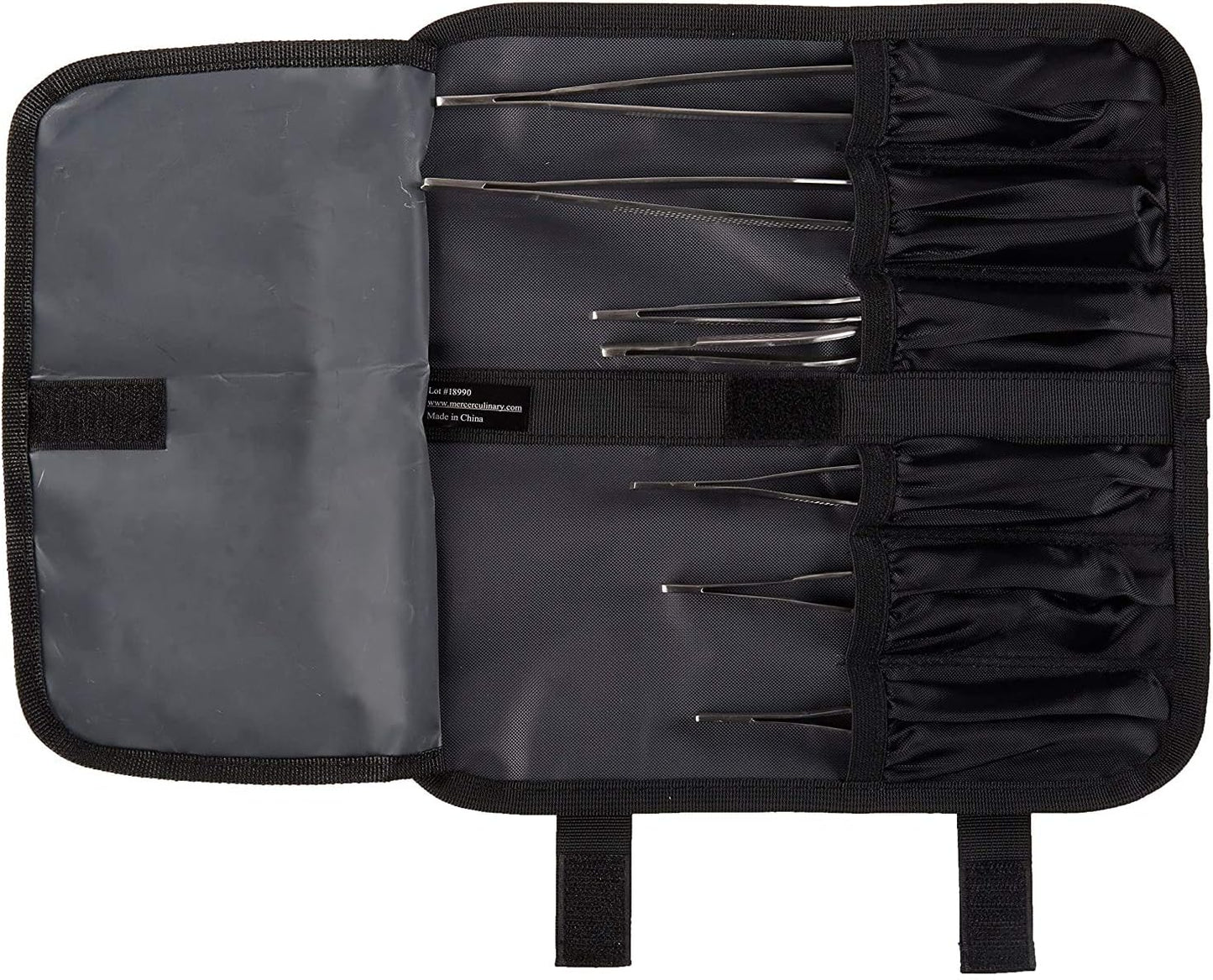 Mercer Culinary 8 Piece Plating Set, Matte Black