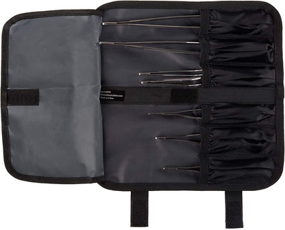 Mercer Culinary 8 Piece Plating Set, Matte Black