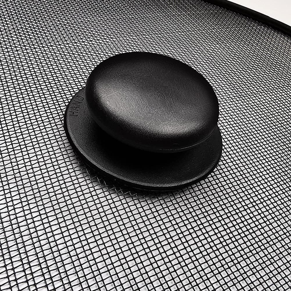 Splatter Screen, Frying Pan Splatter Screen, Splash Guard Lid with Knob, Extra Fine Mesh Splash Guard Pot Lid,Iron Coating Grease Guard Frying Pan Cover for Cooking(size:29cm)