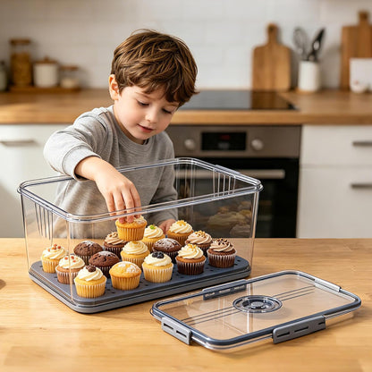 Bread Box Bread Boxes with Lid for Kitchen Counter, Airtight Loaf Bread Storage Container,Large Time Recording Bread Keeper for Homemade Bread, Toast, Bagel, Donut and Cookies ,Gifts for Mom Dad