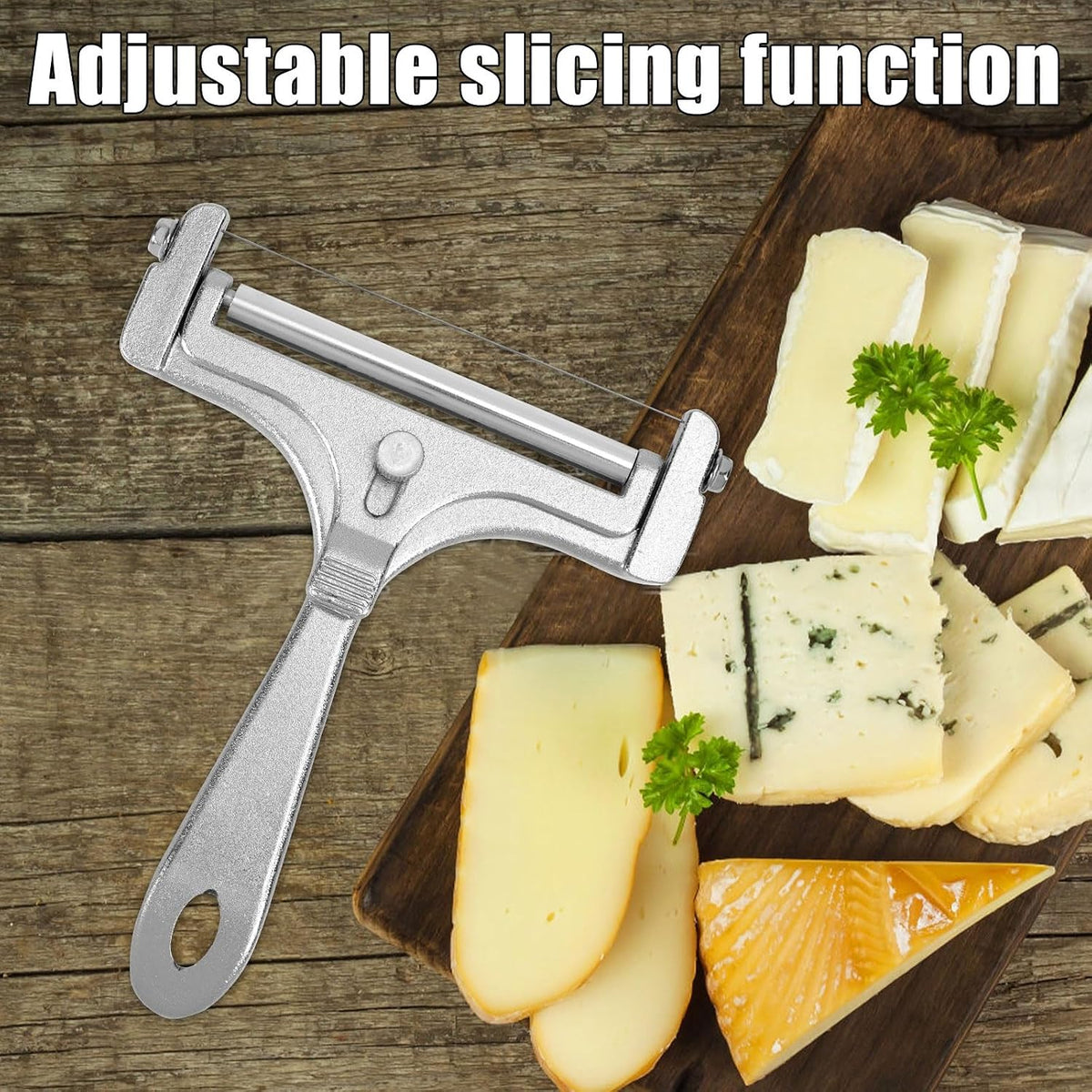 Stainless Steel Wire Cheese Slicer, Handheld Cheese Cutter
