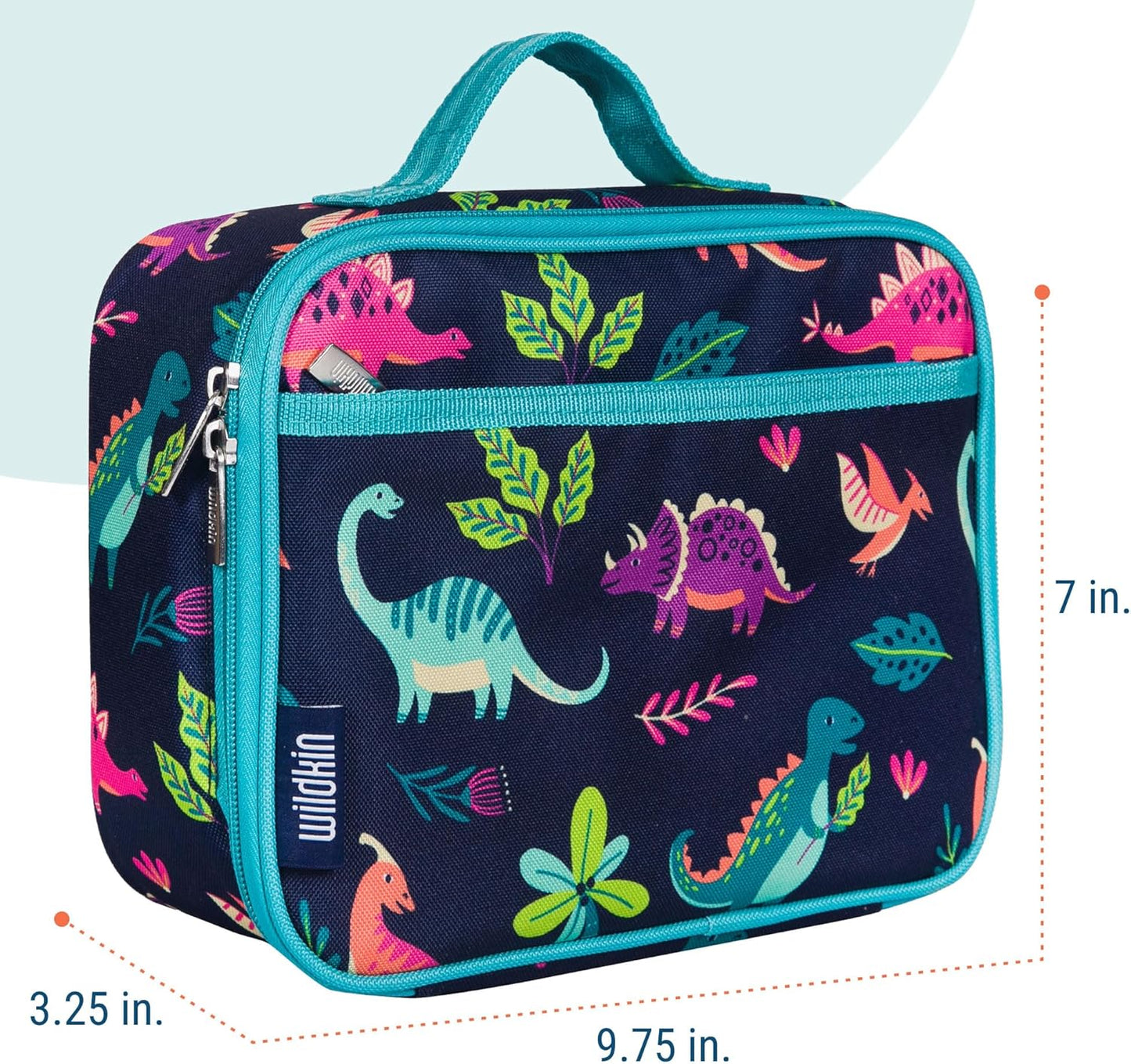 Wildkin Kids Insulated Lunch Box, Keeps Food Hot or Cold, BPA-Free with Mesh Pockets & Easy-Clean Lining – Ideal for School, Travel & Daycare – Holographic