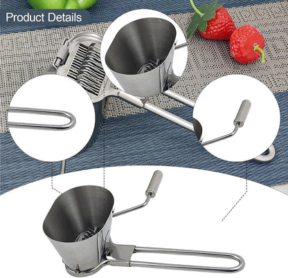 Fenteer Parsley Chopper, Parsley Shredder, Kitchen Handheld Coriander Onion Chopper, Lightweight Herbs Spices Grater, Stainless Steel Roller Mincer for Veggies/Garlic/Peppers/Ginger/Fruits/Nuts