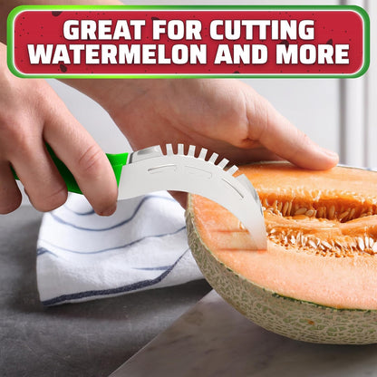 Watermelon Slicer Cutter Tool, Stainless Steel, Easy Grip, Durable