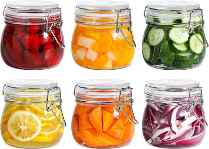 ComSaf Glass Pantry Jars with Airtight Lids 0.7 Gallon 2 Pack Wide Mouth | Flour sugar rice, Sourdough pickling, Pantry organization, Scoop included, Baking supplies, Bulk food storage, Large capacity