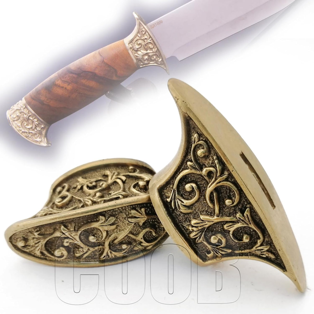 CooB Set Knife Finger Guard Bolster & Pommel for Knives Making Handle #1
