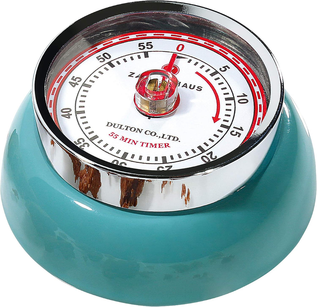 Zassenhaus Magnetic Retro Kitchen Timer, Classic Mechanical Cooking Timer (Yellow)