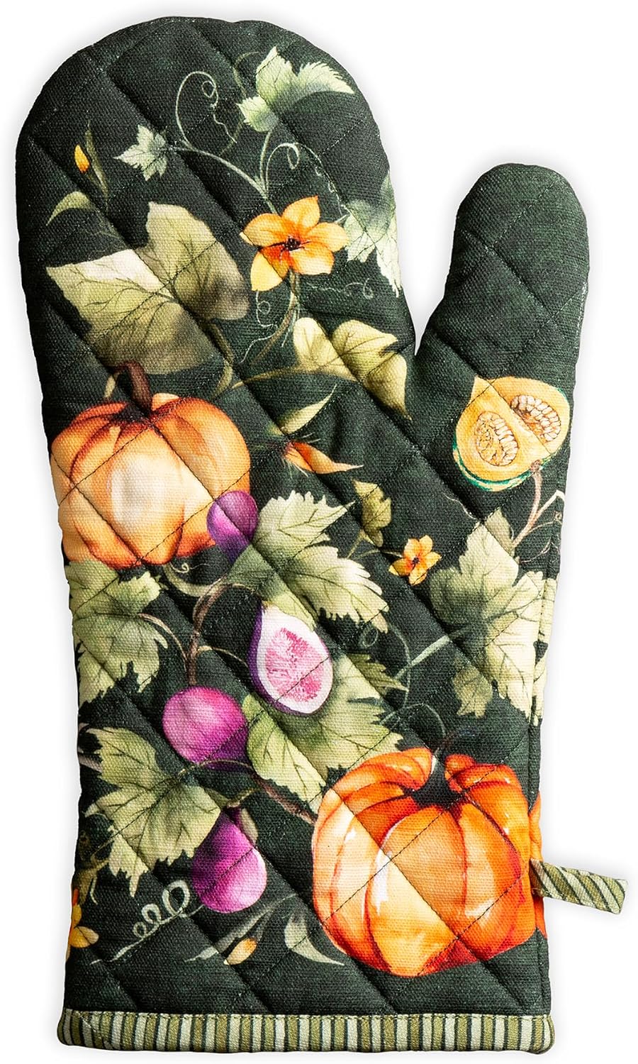Maison d' Hermine 100% Cotton Oven Mitt & Pot Holder Set (7.5"x13" & 8"x8") - Colors C