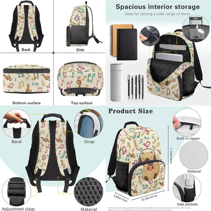 Highland Cow Backpack with Lunch Box Set for Kids Sunflower School Backpack for Girls Boys Back to School Bag Student Travel Backpacks Reusable Utensils Pen Case Water Bottle Bag 5PCS
