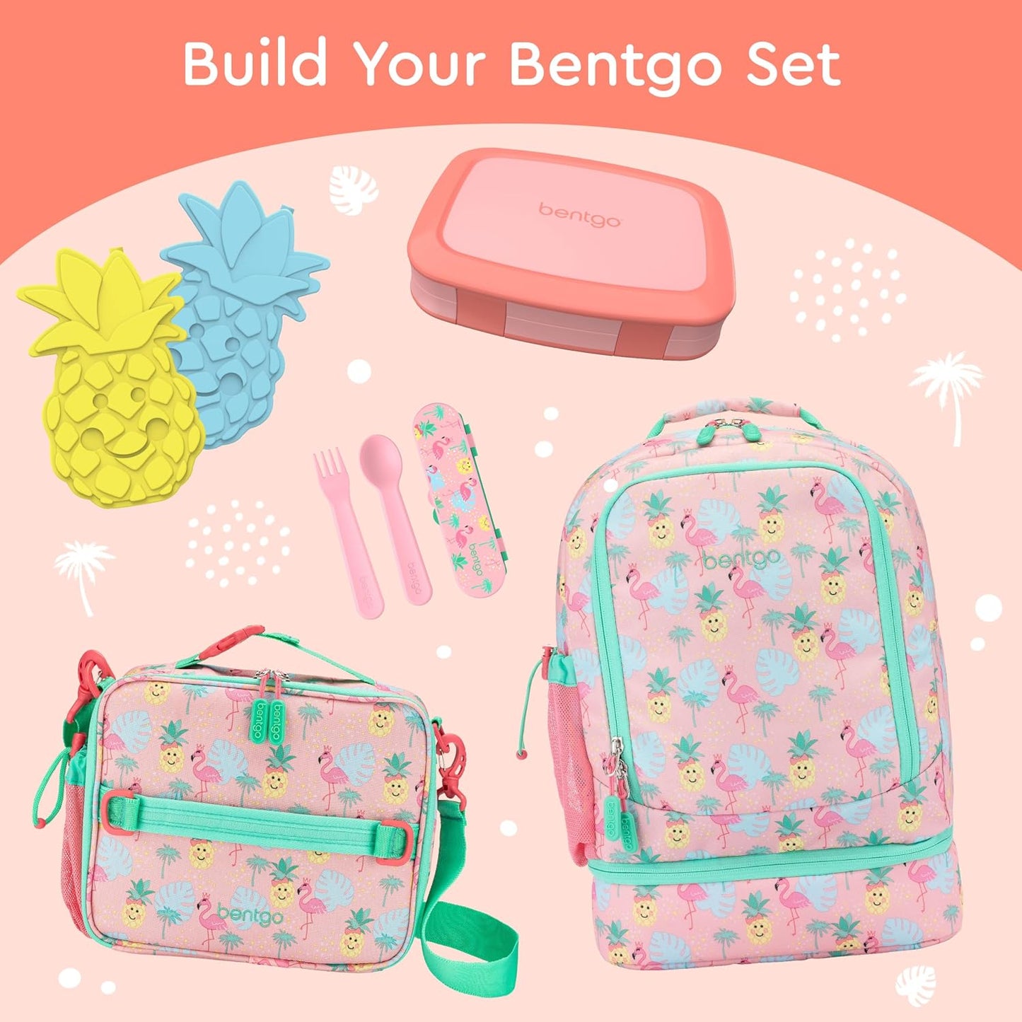 Bentgo Kids Bento-Style 5-Compartment Leak-Proof Lunch Box - Ideal Portion Sizes for Ages 3 to 7 - Durable, Drop-Proof, Dishwasher Safe, PFAS & BPA-Free & Made with Food-Safe Materials (Purple)
