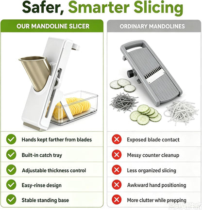 Mandoline Slicer for Kitch,Bigger Size,Adjustable Vegetable Slicer