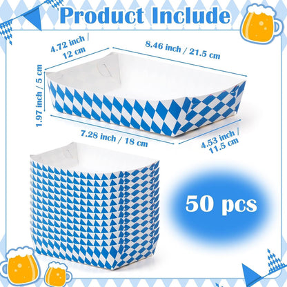 Mexican Taco Nights Food Trays - 60Pcs Mexican Flowers Wavy Edge Unassembled Tray Nacho Snack Candy Holder Disposable Paper Plate Holiday Birthday Carnival Party Supplies Food Container