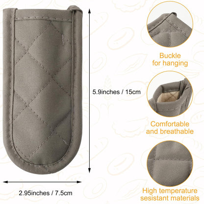 4PCS Cast Iron Skillet Handle Covers, Pot Holders for Kitchen, Cast Iron Handle Cover, Reusable Heat Protection Non Slip Skillet Holder Sleeves Mitt for Frying Pan Kitchen Supplies