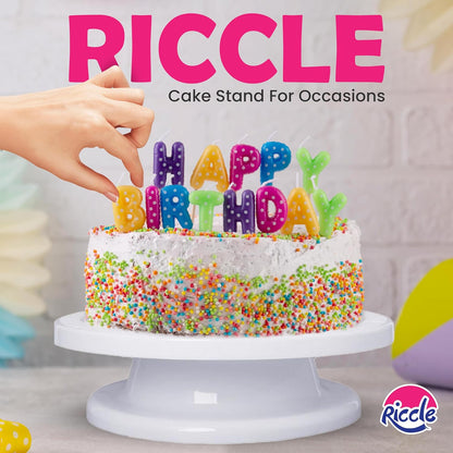 Riccle 88 pc Cake Decorating Kit & Cake Turntable -Piping Bags and Tips Set