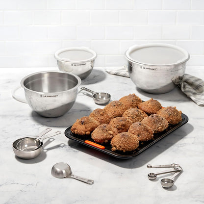 Le Creuset Stainless Steel Measuring Cups, Set of 4 | Set includes: 1/4, 1/3, 1/2, and 1 cups