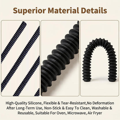 ericotry 4Pcs Oven Rack Edge Covers, Silicone Heat Guard 14 Inch