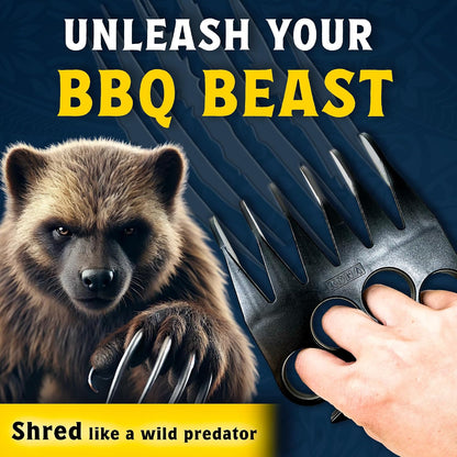 Kona Wolverine Shredder Claws – Heavy Duty BBQ Tools for Pulled Pork, Chicken, Beef – Grill Accessories for Shredding Meat