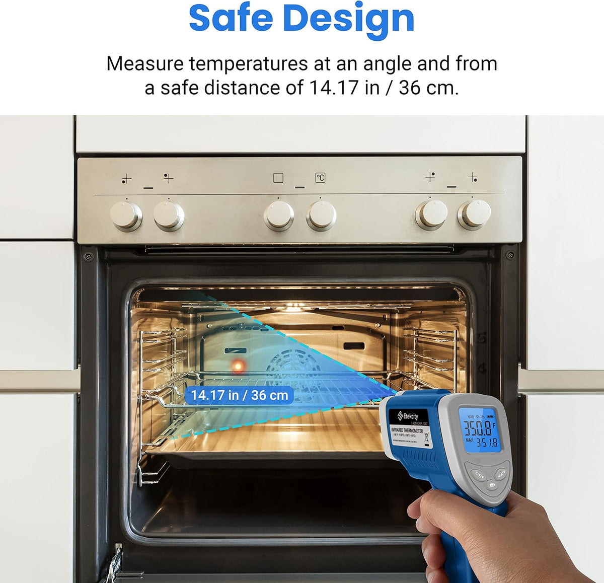 Etekcity Infrared Thermometer Laser Temperature Gun, -58°F~1130°F