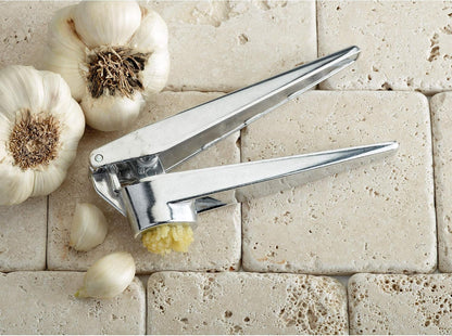 Fantes No-Peel, Self Cleaning Garlic Press, 6.25 x 1-Inches, the Italian Market Original since 1906