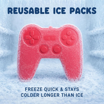 Cool Coolers Kids Lunch Box Ice Packs, Slim Ice Packs for Lunch Bags, Lunch Ice Packs ReusableMulticolored 4 Pack (Butterfly)
